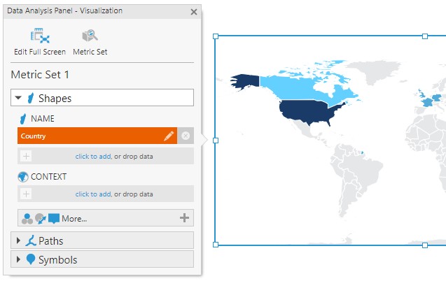 Data visualization settings