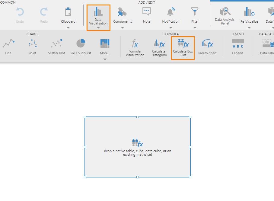 Click Calculate Box Plot