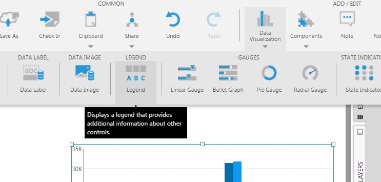 Add a legend from the toolbar