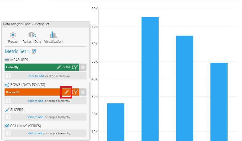 Click to edit hierarchy