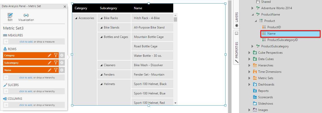 Add Excel details to the table