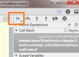 Resume script execution 
