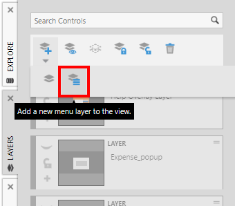Add a new menu layer 