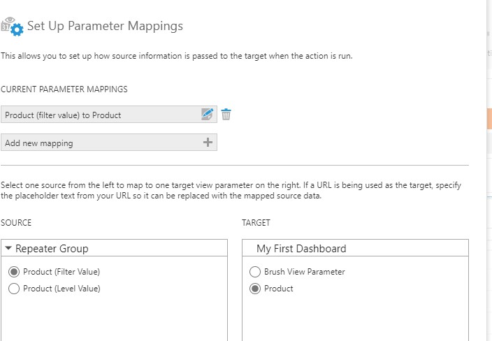 Set up the parameter mappings