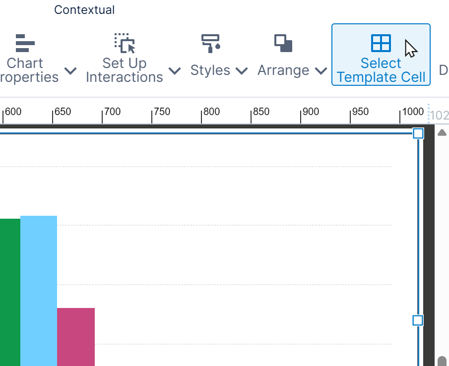 Select template cell 