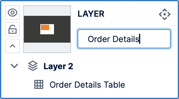 Renaming a layer