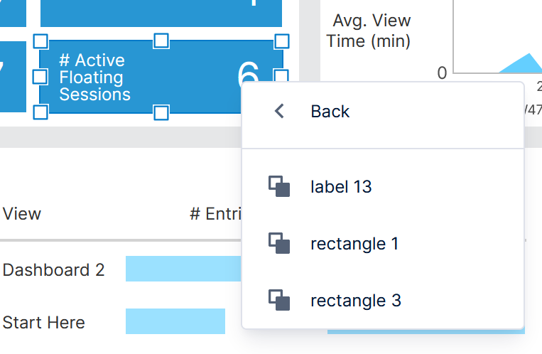 Right-click one of the overlapping elements to select others