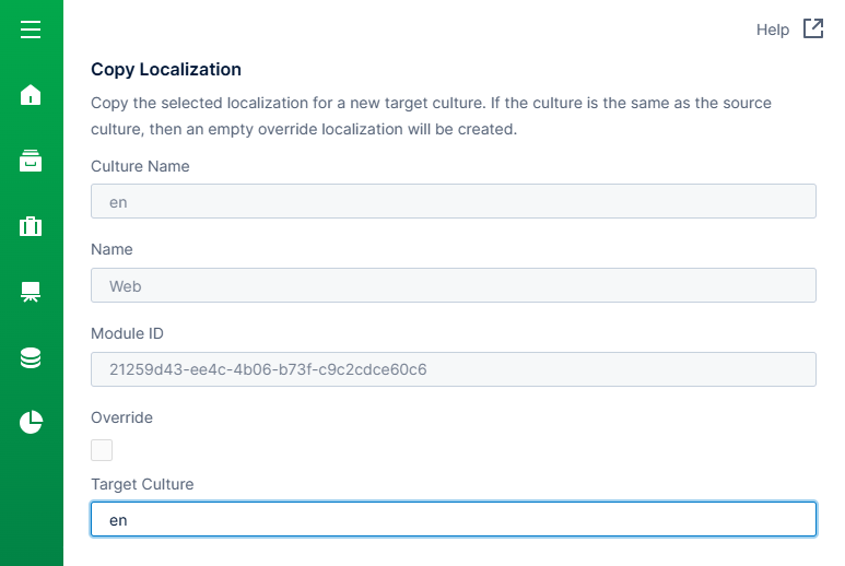 Create a copy for the same culture