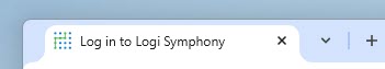 Symphony login page tab