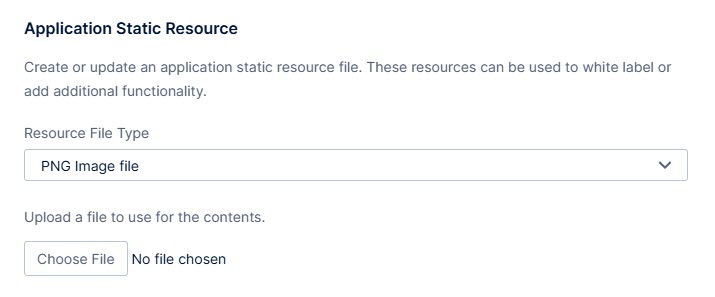 Set the file type and upload