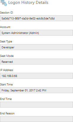 admin details