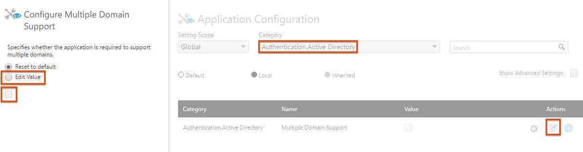 Multiple Domain Support setting 