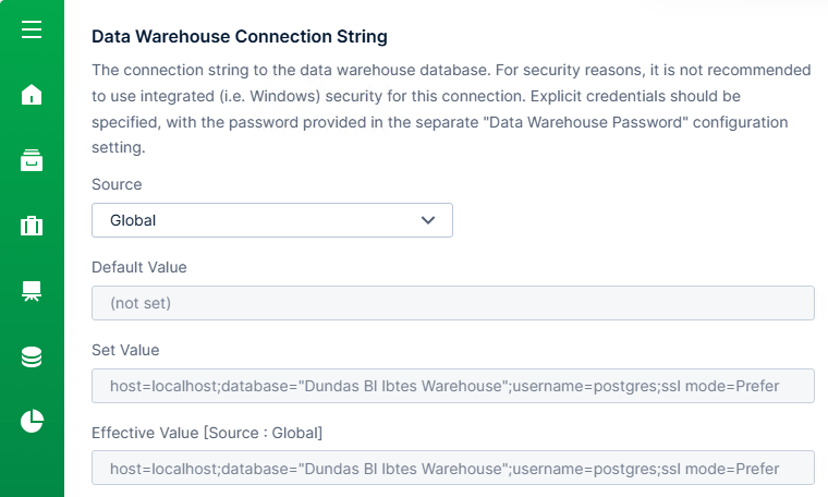 View the details for a configuration setting