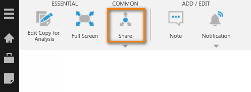 Viewing with the Share privilege
