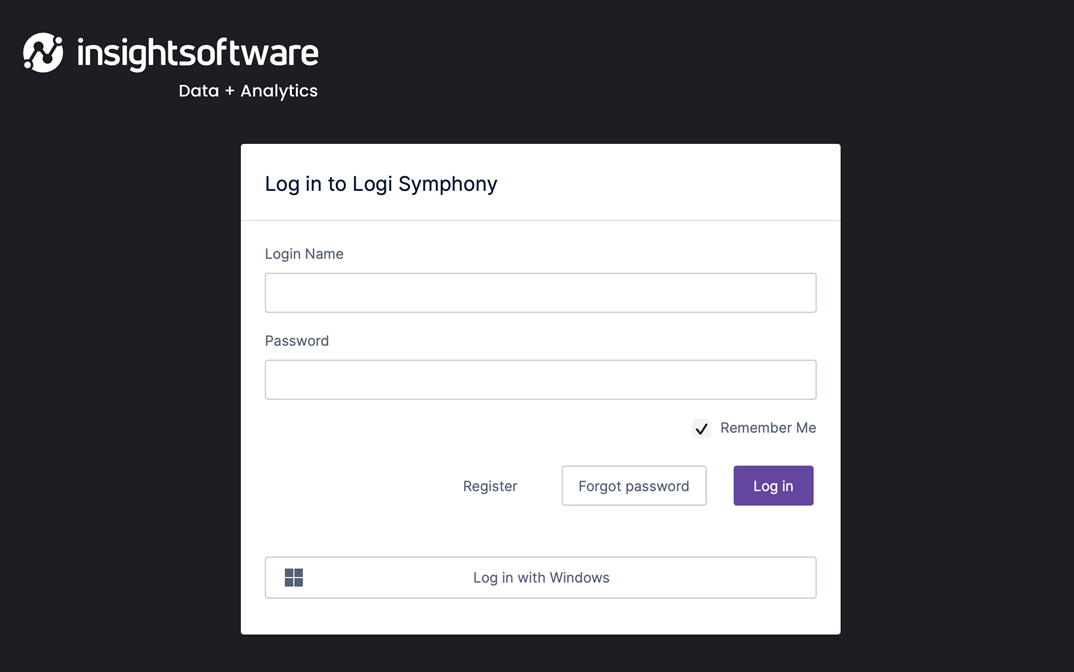 Enter your Login Name and Password here