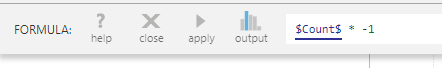 Add the formula to create a negative version