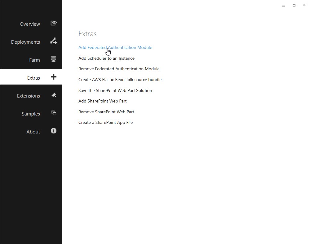 Add Federated Authentication Module