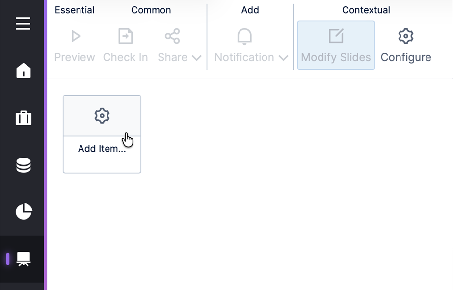 click Add Item